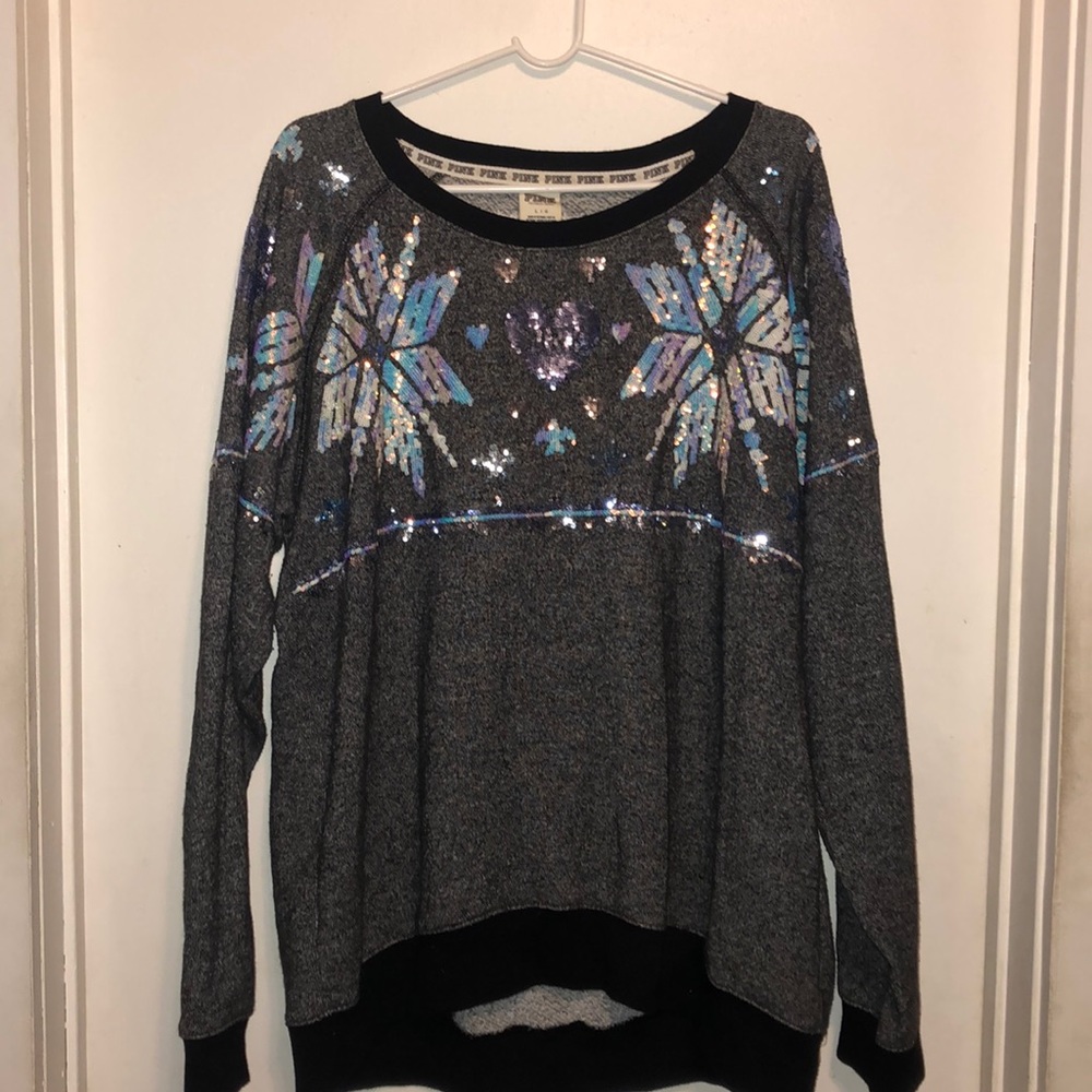 Victoria Secret Sequin Snowflake Sweater